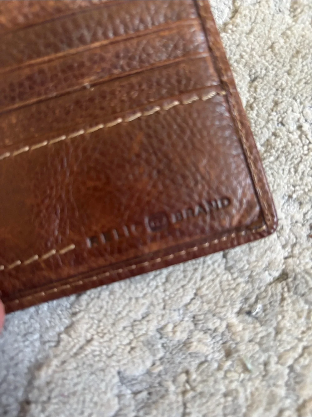 Men's Brown Leather Bi-Fold Wallet - Classic Style